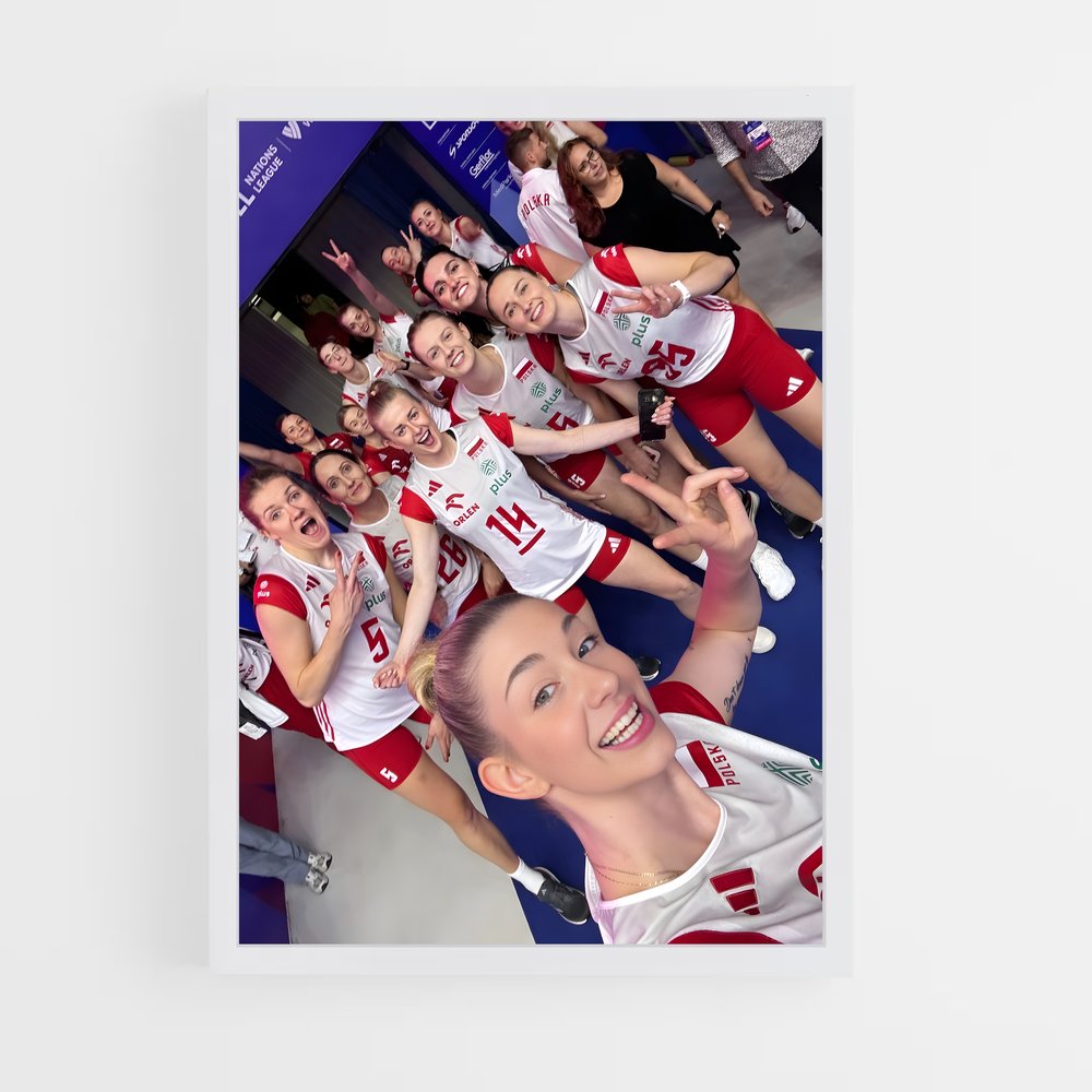 Poster Équipe de Pologne Volley-ball – affiche Volleyball (vue 3)